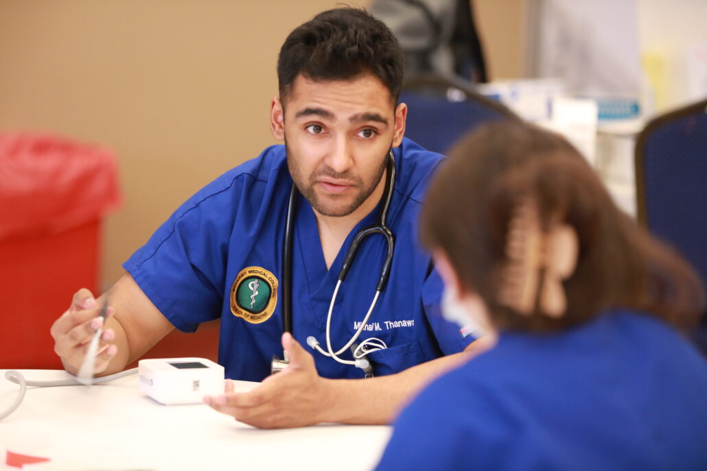 Mehary student at clinic