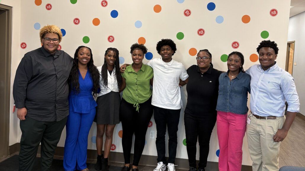 Interns on the last day