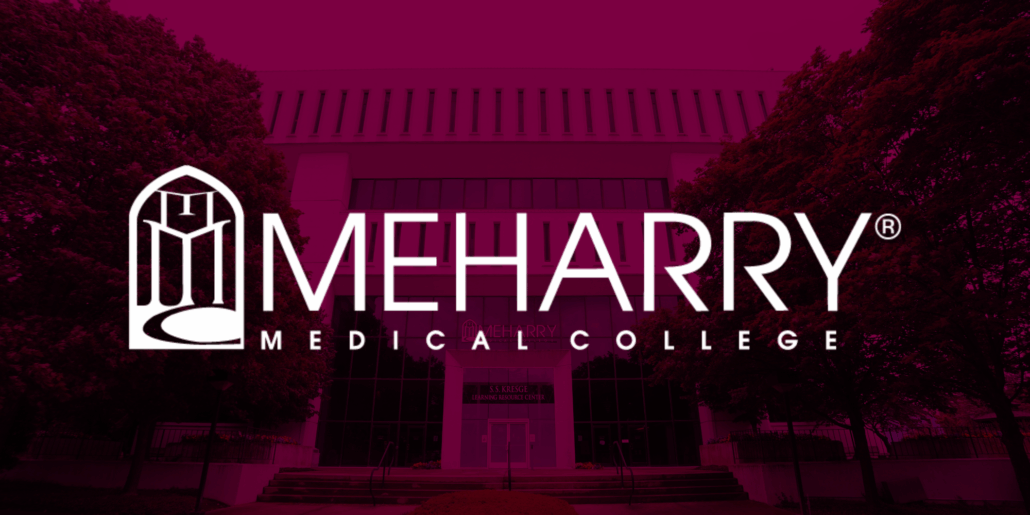 Image of a college building with a red sky background.