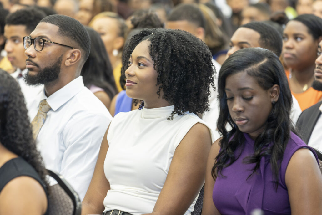 Students during White Coat Ceremony