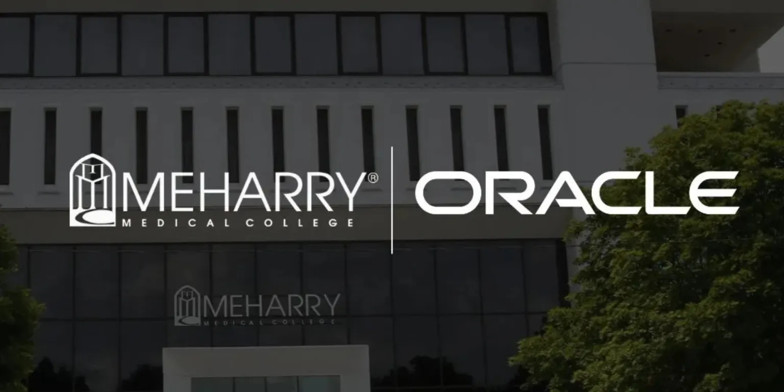 A building with a sign that reads "Meharry" and "Oracle.