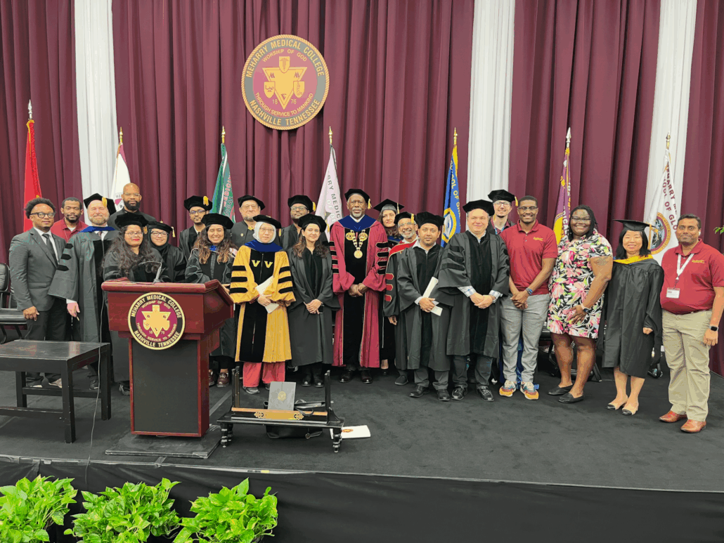 Meharry SACS faculty and students with Dr. Hildreth during Convocation 2025