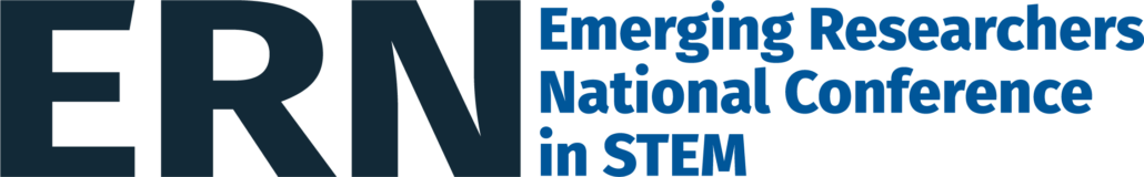 The image is a banner for an event. It features the logo of the Emerging Researchers National Conference in STEM.