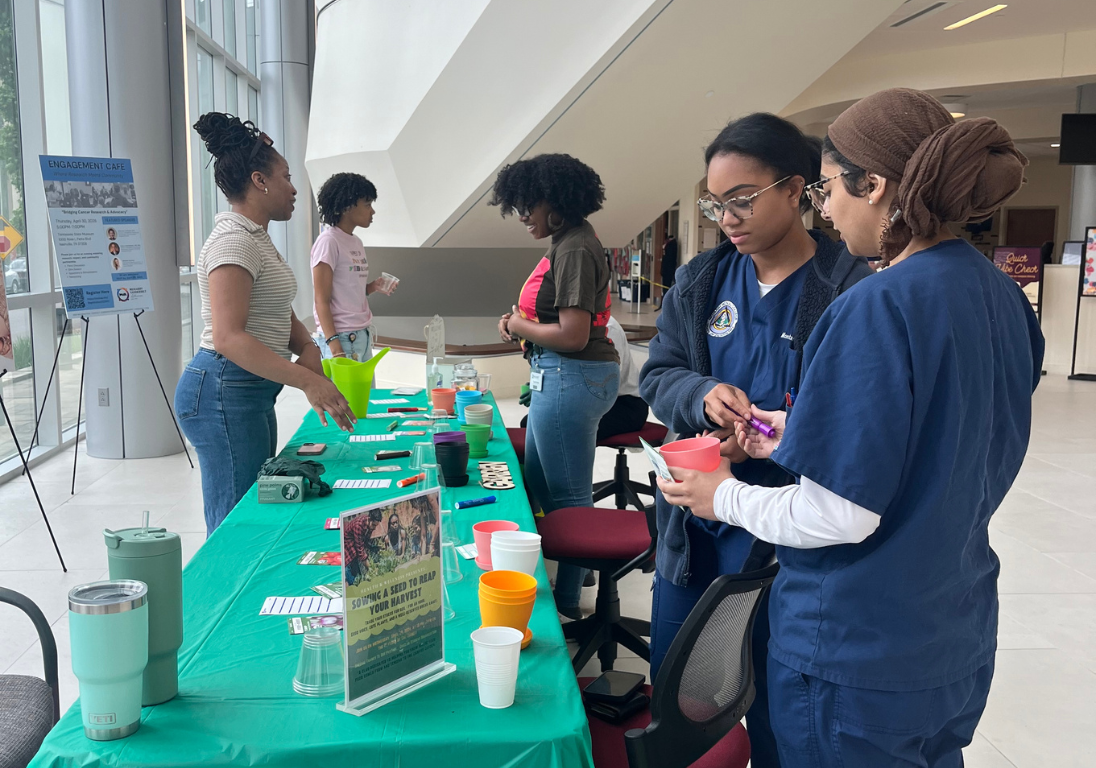 Students at campus event